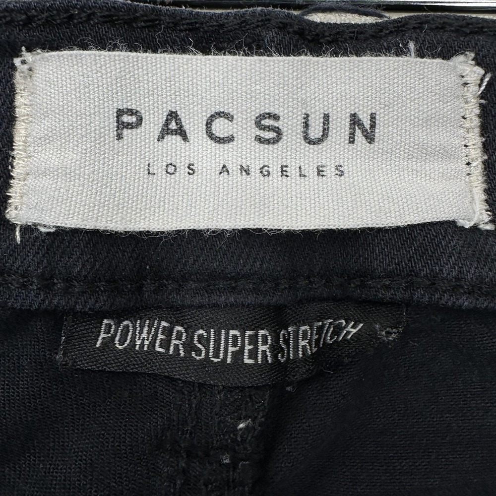 Pacsun Jeans Womens 31 Short Black High Rise Jegging Lace Up Skinny Ankle - Picture 7 of 16